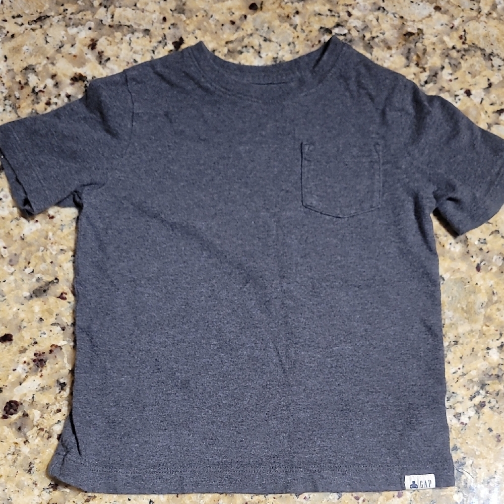 GAP Kids 100% Cotton Charcoal Short Sleeve Tee